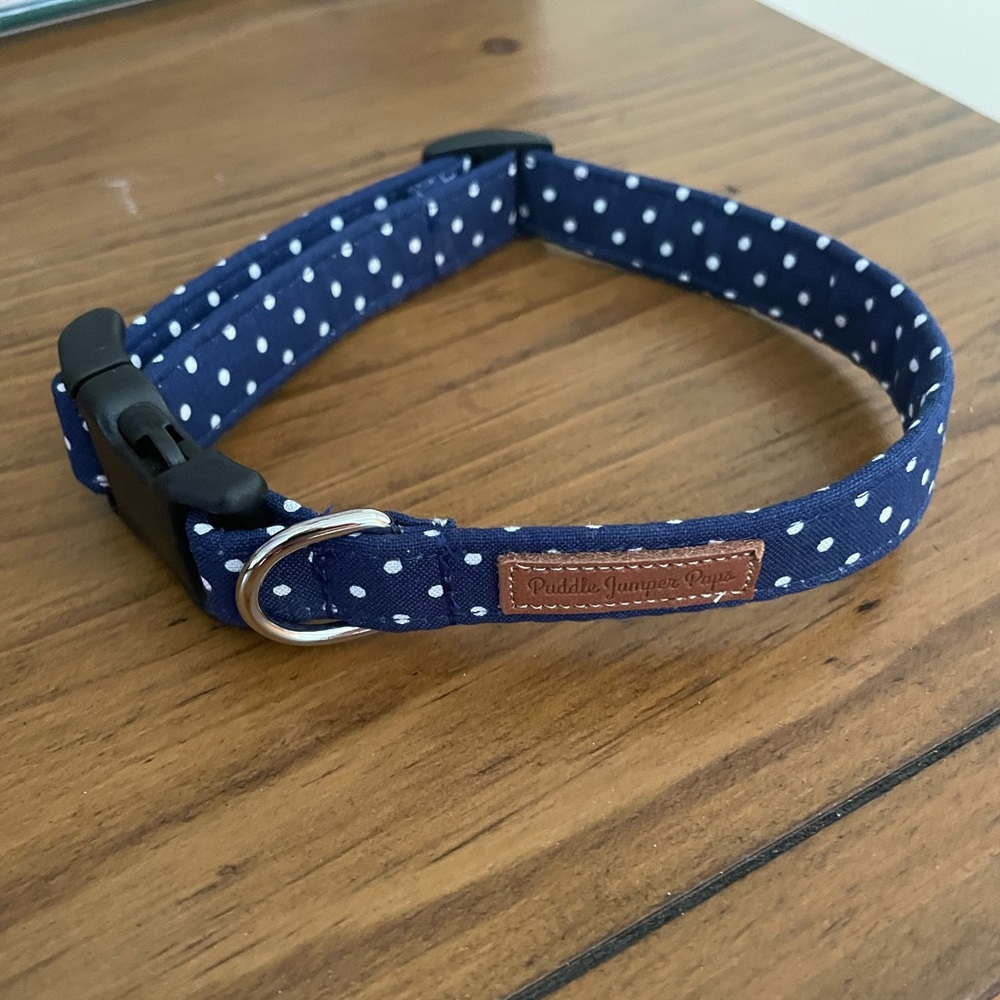 Preppy Puddle Jumper Pups Small Dog Collar - Picture 1 of 3
